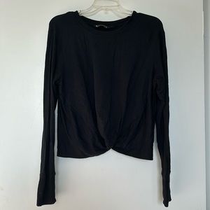 Athleta black long sleeve top
